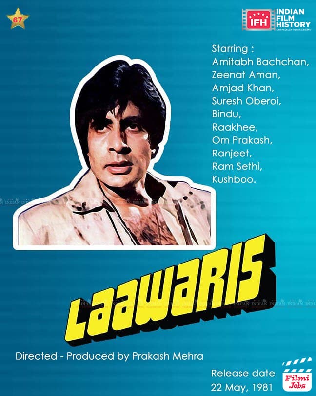 Laawaris 1981, Amitabh Bachchan, Zeenat Aman
