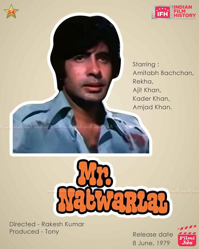 Mr Natwarlal 1979, Amitabh Bachchan, Rekha, Rajni Sharma