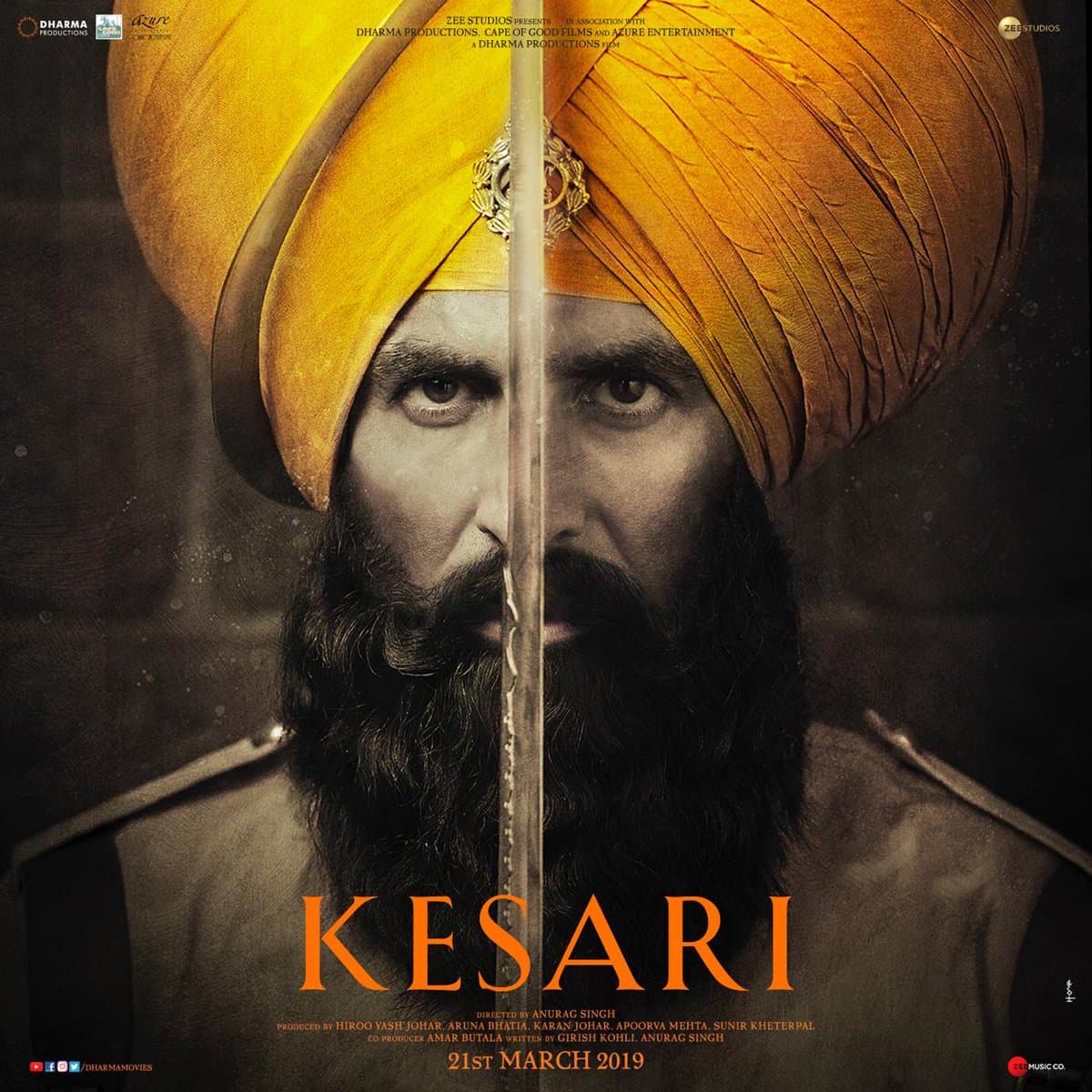 Kesari 2019 movie poster