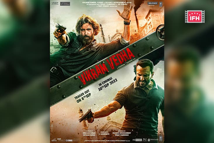 Hrithik Roshan, Saif Ali Khan's New 'Vikram Vedha' Poster Out. Trailer To Be Unveiled On September 8