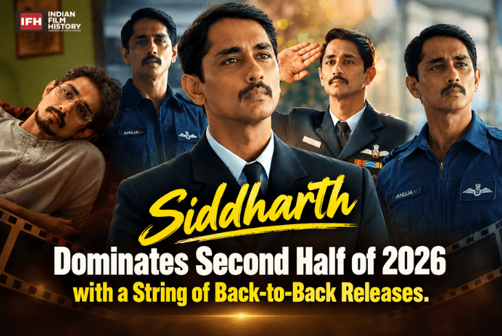 Siddharth Dominates Second Half of 2026 with a String of Back-to-Back Releases